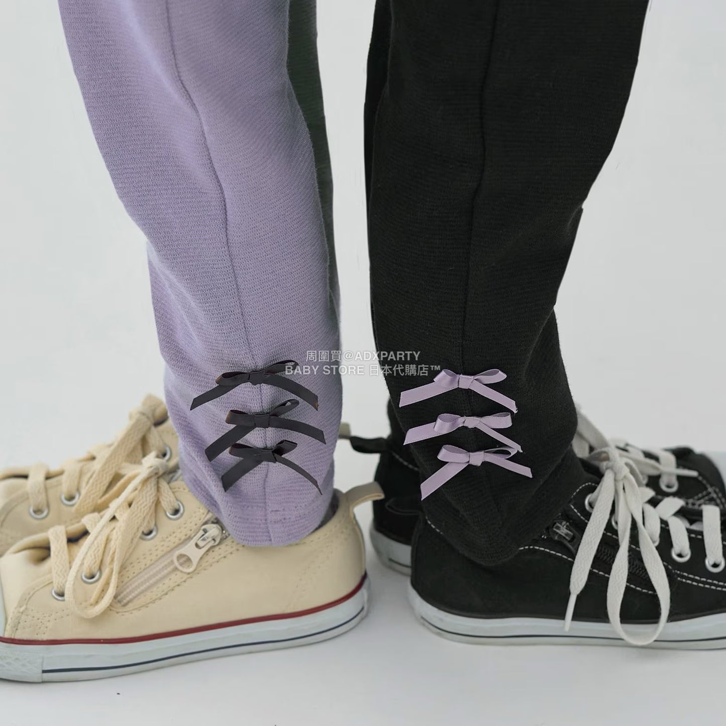 日本童裝 Ly# mine 後背荷葉邊蝴蝶結長褲 100-140cm 女童款 秋季 PANTS