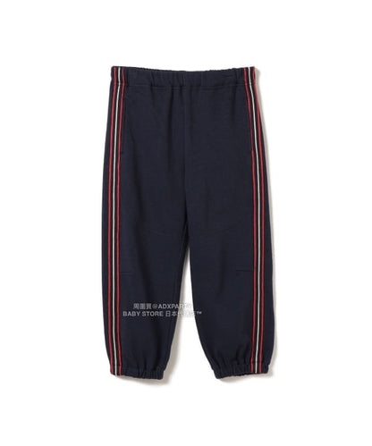 日本童裝 BEAMS mini 線條衛衣運動褲 90-140cm 男童款 秋冬季 PANTS