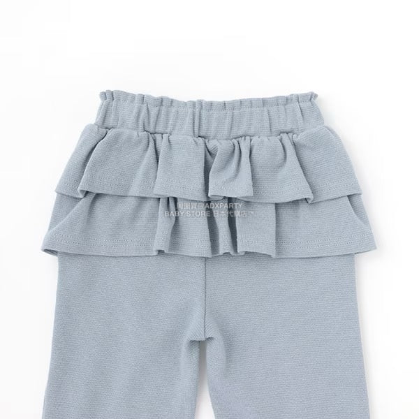日本童裝 Ly# mine 後背荷葉邊蝴蝶結長褲 100-140cm 女童款 秋季 PANTS