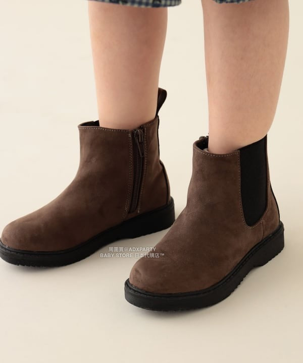 日本直送 BEAMS mini 麂皮短靴 16-19cm 鞋系列 其他品牌