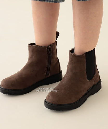 日本直送 BEAMS mini 麂皮短靴 16-19cm 鞋系列 其他品牌