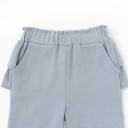 日本童裝 Ly# mine 後背荷葉邊蝴蝶結長褲 100-140cm 女童款 秋季 PANTS
