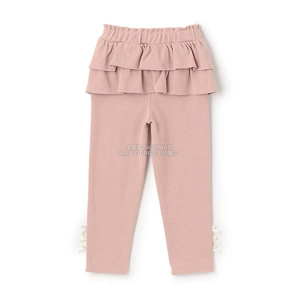 日本童裝 Ly# mine 後背荷葉邊蝴蝶結長褲 100-140cm 女童款 秋季 PANTS