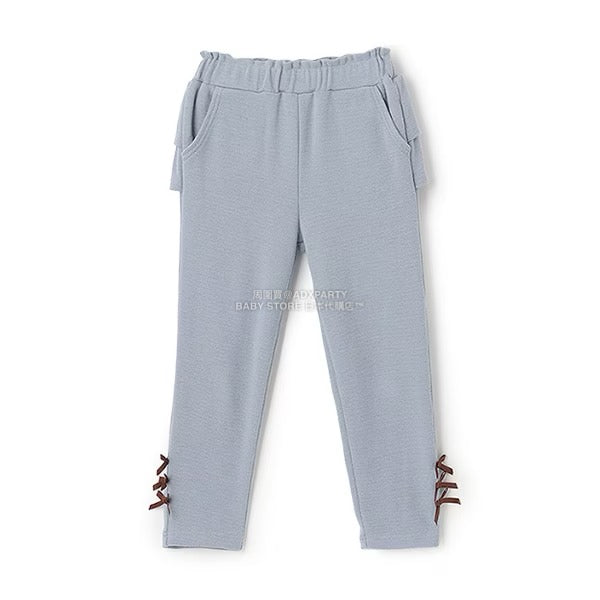 日本童裝 Ly# mine 後背荷葉邊蝴蝶結長褲 100-140cm 女童款 秋季 PANTS