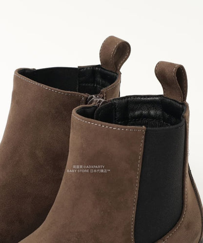 日本直送 BEAMS mini 麂皮短靴 16-19cm 鞋系列 其他品牌