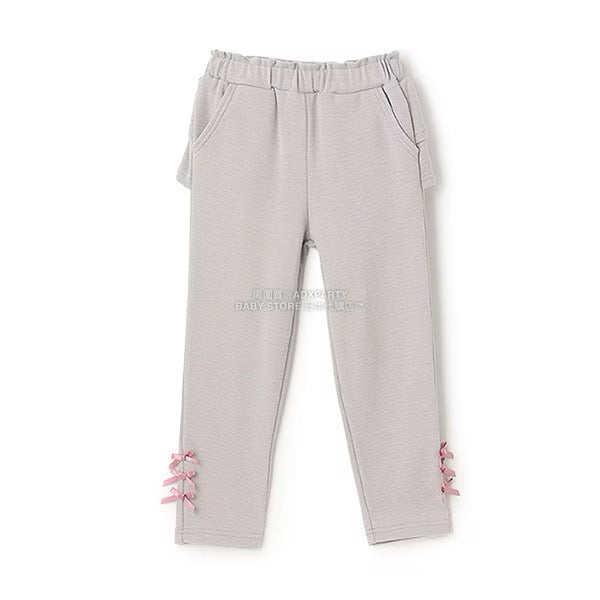日本童裝 Ly# mine 後背荷葉邊蝴蝶結長褲 100-140cm 女童款 秋季 PANTS