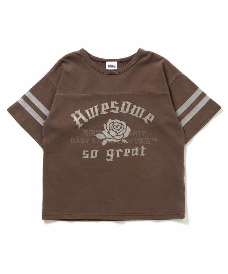 日本童裝 BREEZE 玫瑰花圖案上衣 80-140cm 男童款/女童款 夏季 TOPS