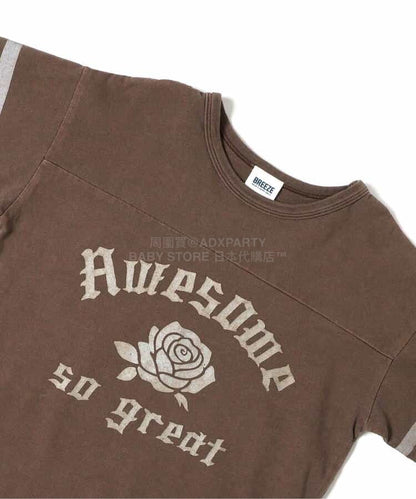 日本童裝 BREEZE 玫瑰花圖案上衣 80-140cm 男童款/女童款 夏季 TOPS