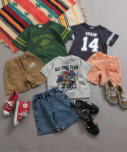 日本童裝 BREEZE 編號印花上衣 80-140cm 男童款  夏季 TOPS