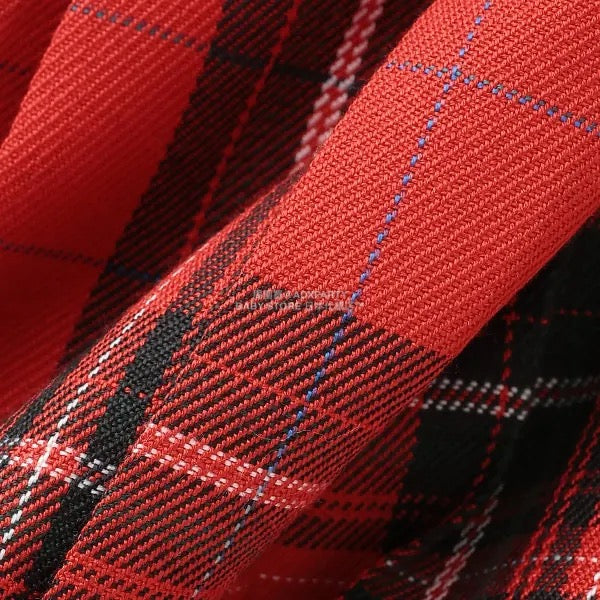 日本童裝 Ly# mine 格紋隨意百褶裙 100-150cm 女童款 秋季 SKIRTS 聖誕紅/新年紅