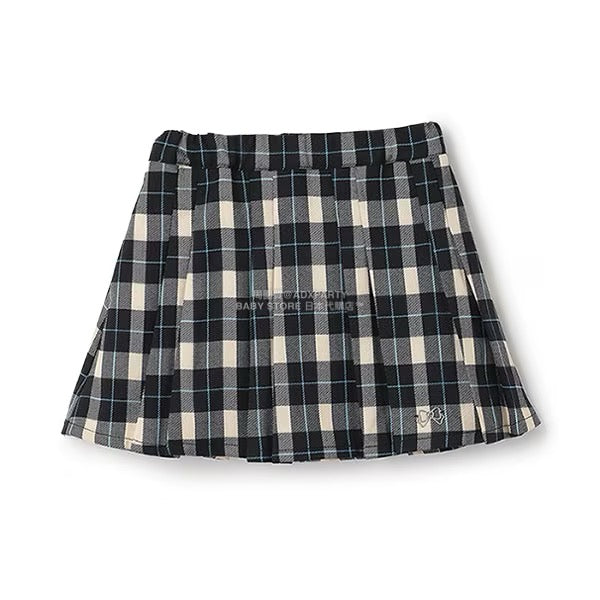 日本童裝 Ly# mine 格紋隨意百褶裙 100-150cm 女童款 秋季 SKIRTS 聖誕紅/新年紅