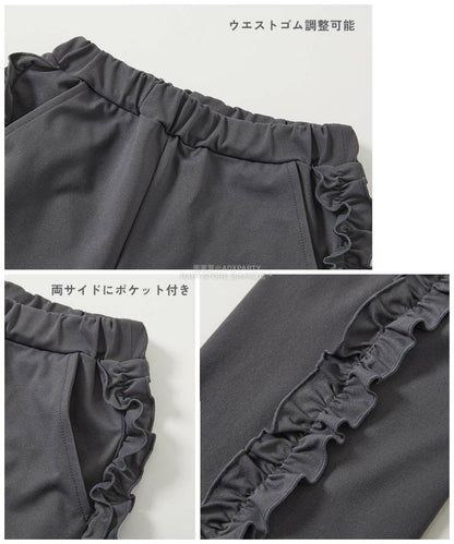 日本童裝 dev!rock 【五大易洗】側邊皺褶長褲 100-160cm 女童款 冬季 PANTS