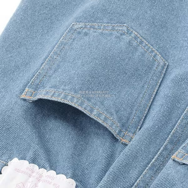 日本童裝 Ly# mine 彈性牛仔扇貝邊裙褲 100-150cm 女童款 秋季 PANTS