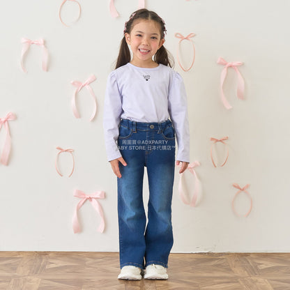 日本童裝 Ly# mine 後開衩喇叭褲 100-150cm 女童款 秋季 PANTS