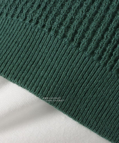 日本童裝 BEAMS mini 針織背心&長袖上衣套裝 90-150cm 男童款 秋冬季 TOPS