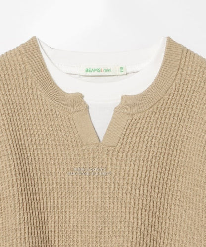 日本童裝 BEAMS mini 針織背心&長袖上衣套裝 90-150cm 男童款 秋冬季 TOPS