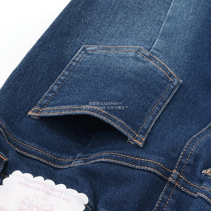 日本童裝 Ly# mine 後開衩喇叭褲 100-150cm 女童款 秋季 PANTS