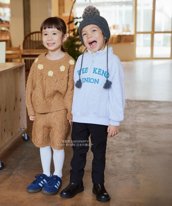 日本童裝 BEAMS mini 半拉鍊衛衣 90-140cm 男童款/女童款 秋冬季 TOPS