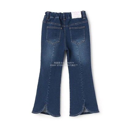 日本童裝 Ly# mine 後開衩喇叭褲 100-150cm 女童款 秋季 PANTS