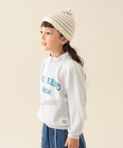 日本童裝 BEAMS mini 半拉鍊衛衣 90-140cm 男童款/女童款 秋冬季 TOPS