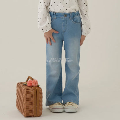 日本童裝 Ly# mine 後開衩喇叭褲 100-150cm 女童款 秋季 PANTS