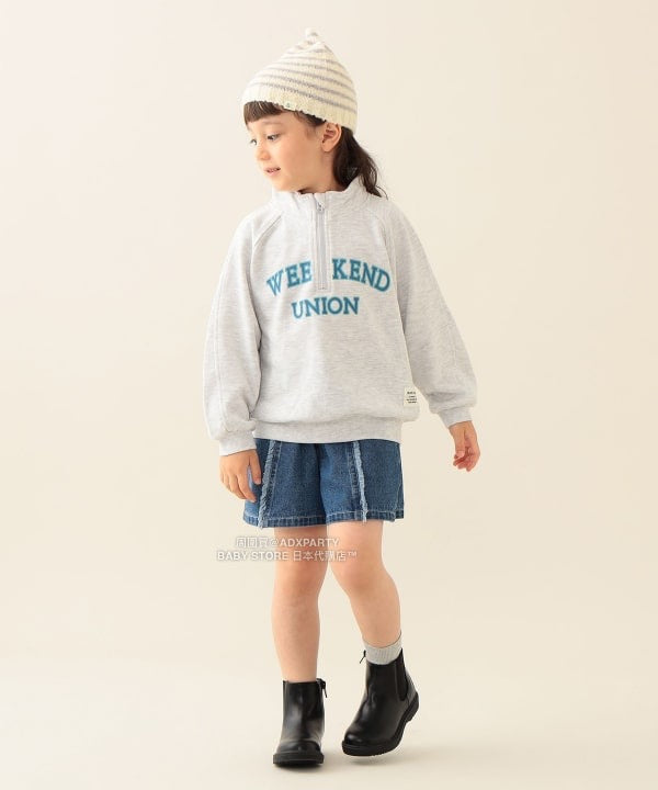 日本童裝 BEAMS mini 半拉鍊衛衣 90-140cm 男童款/女童款 秋冬季 TOPS