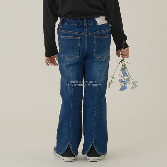 日本童裝 Ly# mine 後開衩喇叭褲 100-150cm 女童款 秋季 PANTS