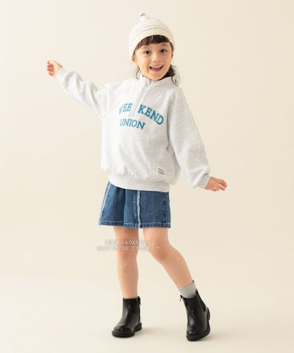 日本童裝 BEAMS mini 半拉鍊衛衣 90-140cm 男童款/女童款 秋冬季 TOPS