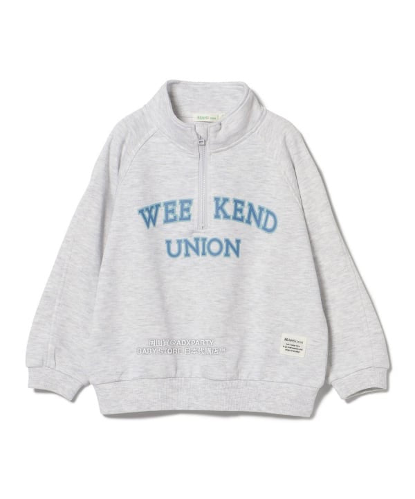 日本童裝 BEAMS mini 半拉鍊衛衣 90-140cm 男童款/女童款 秋冬季 TOPS