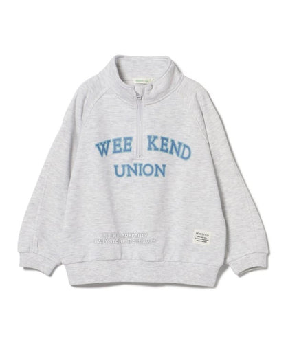 日本童裝 BEAMS mini 半拉鍊衛衣 90-140cm 男童款/女童款 秋冬季 TOPS