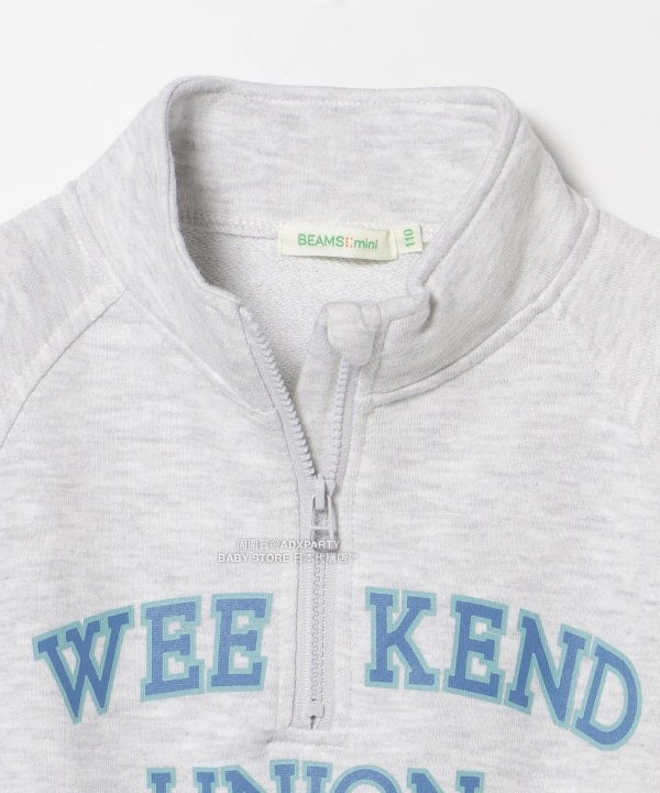 日本童裝 BEAMS mini 半拉鍊衛衣 90-140cm 男童款/女童款 秋冬季 TOPS