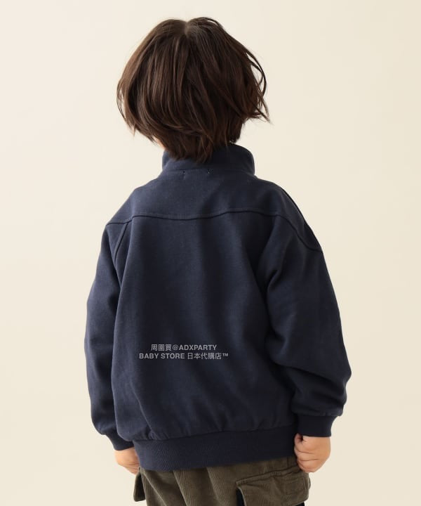 日本童裝 BEAMS mini 半拉鍊衛衣 90-140cm 男童款/女童款 秋冬季 TOPS