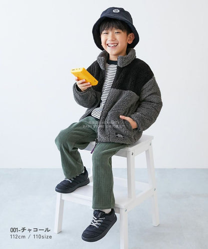 日本童裝 dev!rock 拼色毛毛外套 100-160cm 男童款/女童款 冬季 (適合初秋、香港平均溫度）OUTERWEAR  (副本)