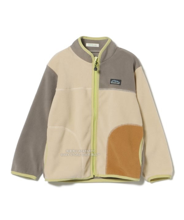 日本童裝 BEAMS mini 拼色抓毛外套 90-150cm 男童款/女童款 秋冬季 (適合初秋、香港平均溫度、寒冷天氣）OUTERWEAR