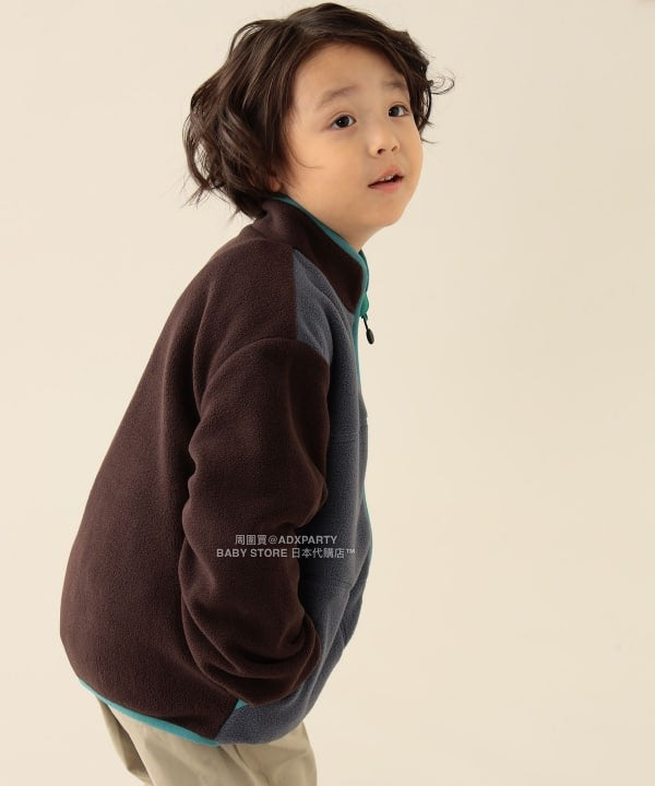 日本童裝 BEAMS mini 拼色抓毛外套 90-150cm 男童款/女童款 秋冬季 (適合初秋、香港平均溫度、寒冷天氣）OUTERWEAR