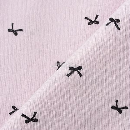 日本童裝 Ly# mine [柔軟棉] 荷葉邊印花上衣 100-150cm 女童款 秋季 TOPS