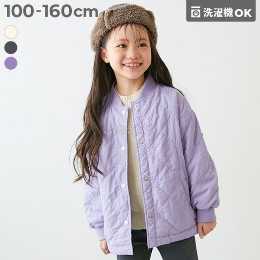 日本童裝 dev!rock 絎縫防風抓毛外套 100-160cm 女童款 冬季 (適合初秋、香港平均溫度、寒冷天氣）OUTERWEAR 