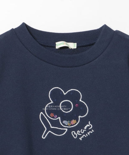 日本童裝 BEAMS mini 薄紗袖衛衣 90-140cm 女童款 秋冬季 TOPS