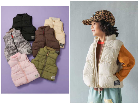 日本童裝 BREEZE 輕盈蓬鬆保暖背心外套 80-150cm 男童款/女童款 秋季 OUTERWEAR