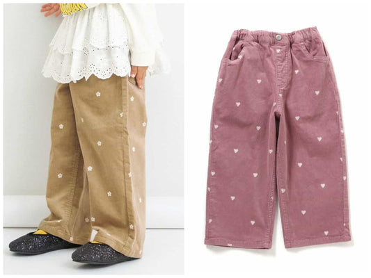 日本童裝 BREEZE 印花休閒長褲 80-140cm 女童款 秋季 PANTS