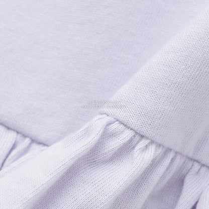 日本童裝 Ly# mine 2Way 雙面兩著【柔軟棉】花邊上衣 100-150cm 女童款 秋季 TOPS