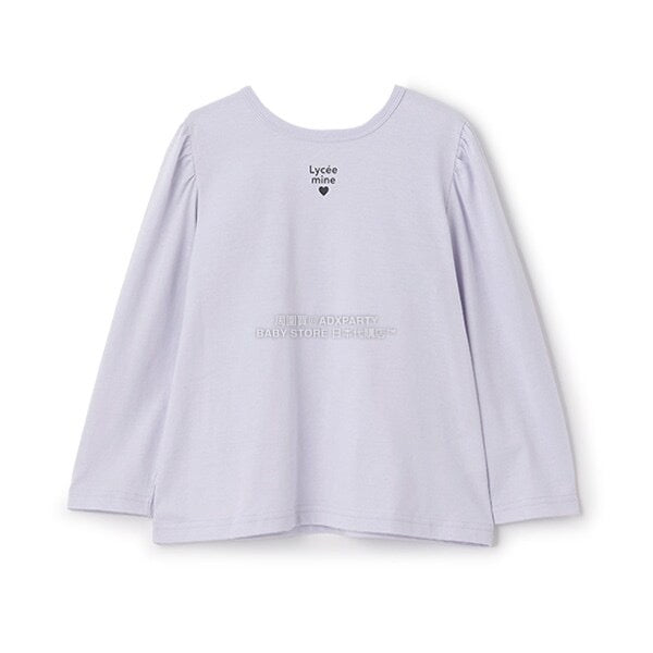 日本童裝 Ly# mine 2Way 雙面兩著【柔軟棉】花邊上衣 100-150cm 女童款 秋季 TOPS