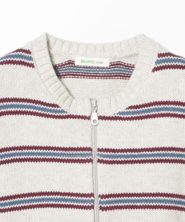 日本童裝 BEAMS mini 條紋針織背心外套 90-140cm 男童款/女童款 秋冬季 OUTERWEAR