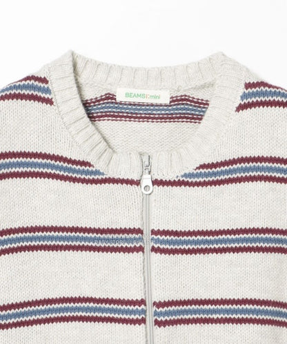 日本童裝 BEAMS mini 條紋針織背心外套 90-140cm 男童款/女童款 秋冬季 OUTERWEAR