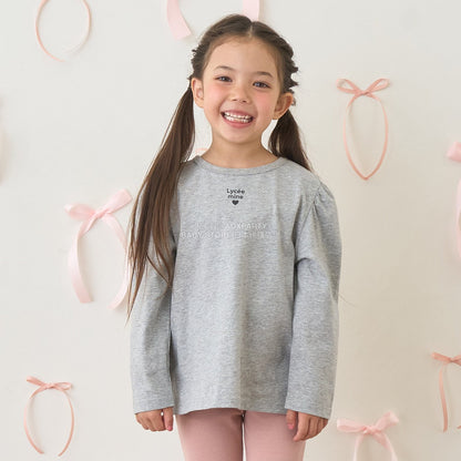 日本童裝 Ly# mine 2Way 雙面兩著【柔軟棉】花邊上衣 100-150cm 女童款 秋季 TOPS