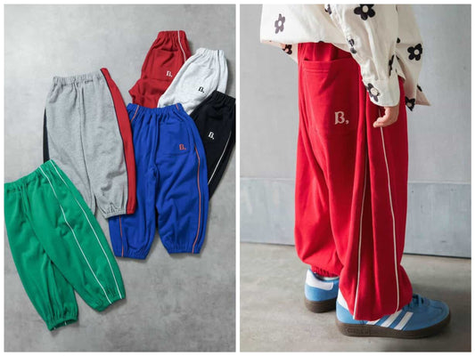 日本童裝 BREEZE 滾邊版型運動褲 80-160cm 男童款 秋季 PANTS