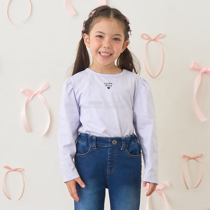 日本童裝 Ly# mine 2Way 雙面兩著【柔軟棉】花邊上衣 100-150cm 女童款 秋季 TOPS