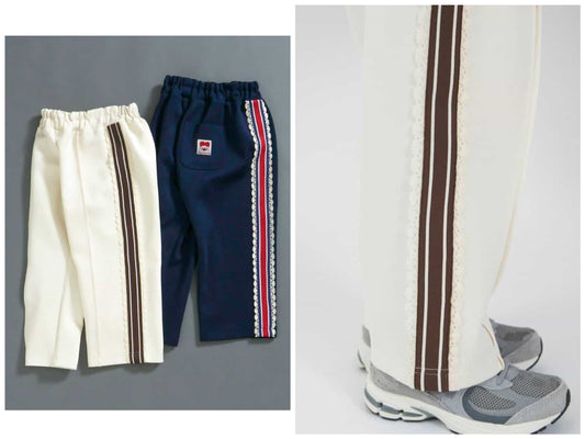 日本童裝 BREEZE 側邊荷葉邊長褲 80-140cm 女童款 秋季 PANTS