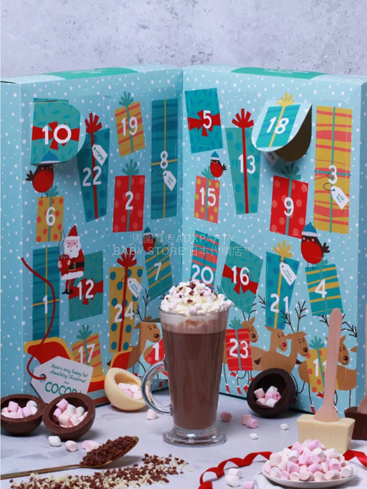 英美直送 COCOBA Hot Chocolate朱古力聖誕倒數日曆 大人款/兒童款 聖誕快樂特輯 聖誕倒數日曆 不參與$900免運 滿$900可加$25免運 Christmas Advent Calendars 2025