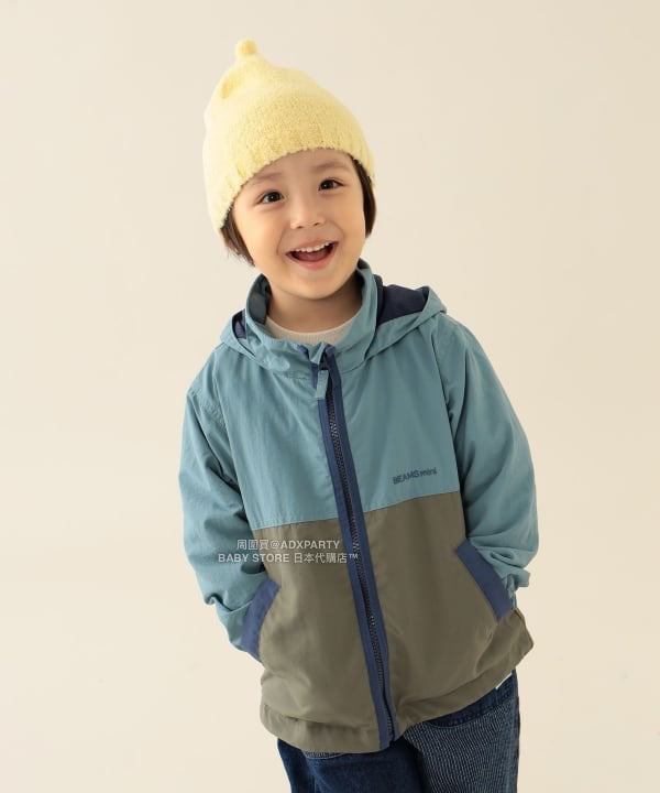 日本童裝 BEAMS mini 連帽風褸 90-140cm 男童款/女童款 秋冬季 (適合初秋、香港平均溫度）OUTERWEAR